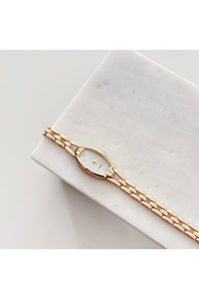 Vesce Atelier Vespera Gold Watch White