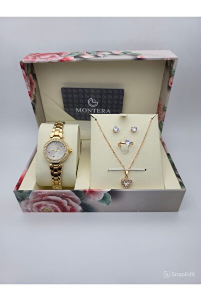HNOF A luxurious women's watch and jewelry set designed to give you a complet...