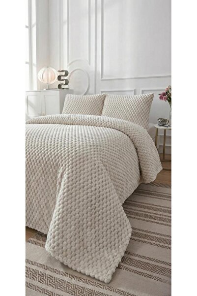 ALTINPAMUK Soft Mini Double Bedspread 260X240 Cream