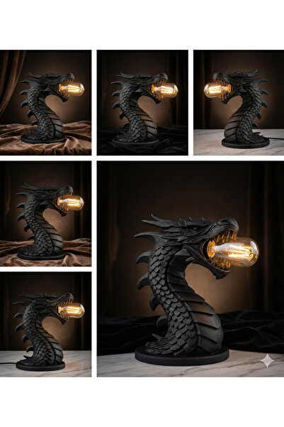 Kahramanmaraş 3D Ejderha Nefesi Lambası ve Heykeli