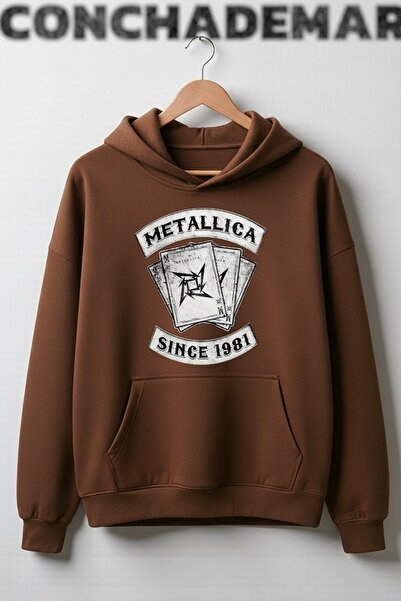 Vordevia Metallica Printed Premium Cotton 3 Thread Combed Special Design Swea...