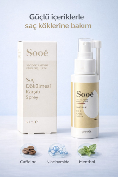 Sooê Saç Dökülmesine Karşı Serum Sprey - Anti Hair Loss Lotion 60ML