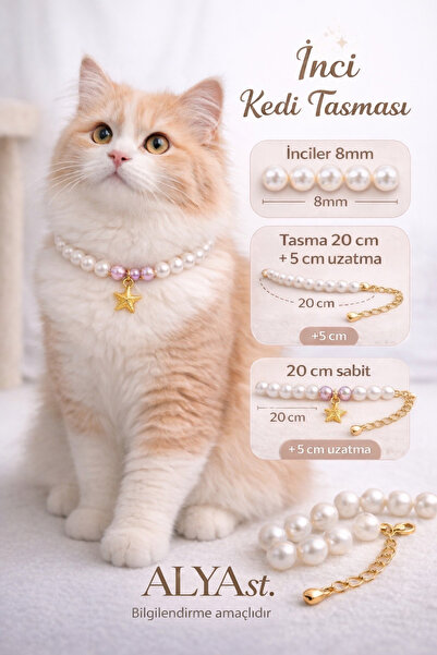 ALYA Golden Sun Pearl Cat Collar
