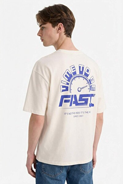 DeFacto Μπλουζάκι με κοντό μανίκι Fast & Furious Boxy Fit Crew Neck με τύπωμα...