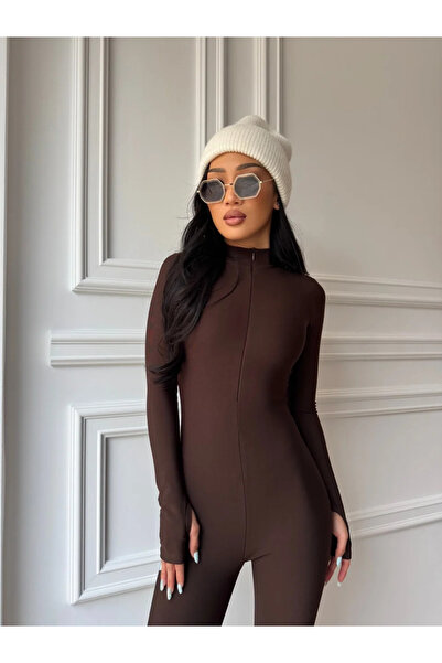 CC STORE Salopetă modelatoare vătuită VIVIEN, neagră, cu mâneci lungi, mulată