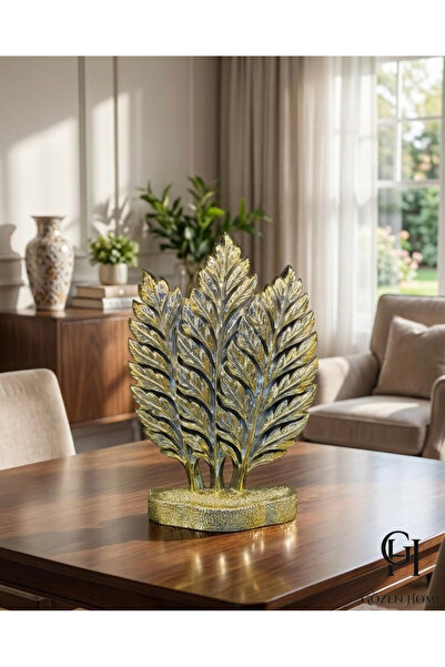 GZNDEKOR AURA GOLD Altın Yaprak Dekor Obje