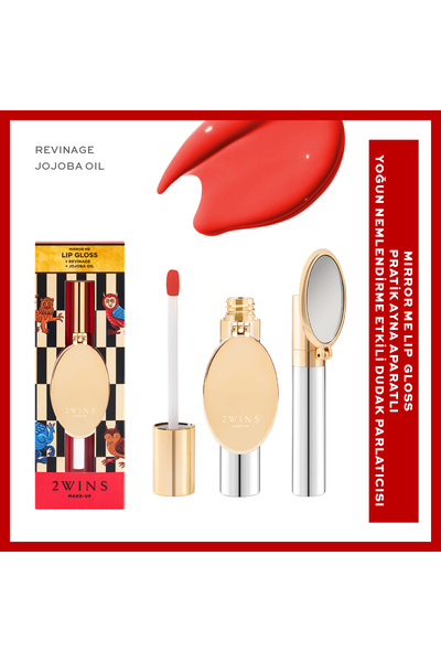 2wins Mirror Me Lip Gloss - Red Toffee