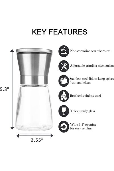 Generic Salt and Pepper Grinder Set of 2