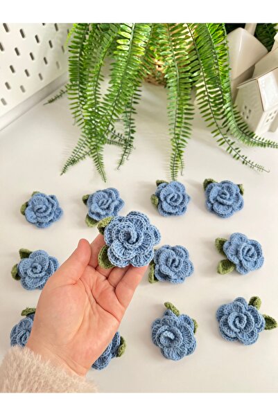 Alis Baby Collection Gül Hırka Objesi / El Örgüsü Motif / 10 Adet