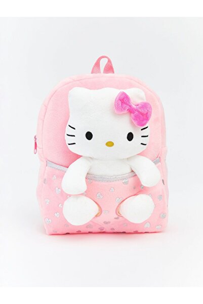 LC Waikiki Rucsac de pluș pentru fete cu figurină Hello Kitty LCW ACCESSORIES