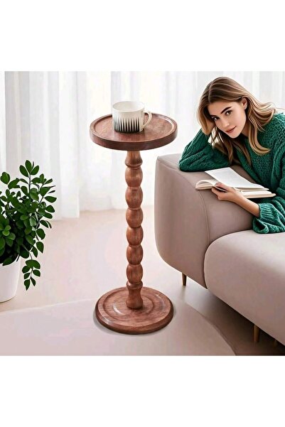 Mtanvxay طاولة قهوة خشبية داخلية وخارجية، صينية جانبية للكنبة، شرفة، غرفة معيشة