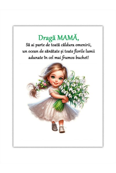 OEM Set 50 Diplome 9 Martisor 10*15 cm - Mamă