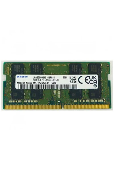 BulutRetail Samsung samso3200/16, 16gb, ddr4, 3200mhz, 1.2v notebook ram (m47...