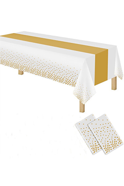 Generic عبوتان من مفارش المائدة للاستخدام مرة واحدة، مقاس 54 × 108 بوصة، مناس...