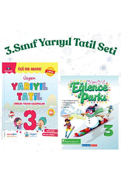 Üçgen Yayıncılık Üçgen & Salan 3.Sınıf Yarıyıl Tatil Kitabı Sömestr Seti 2 Kitap
