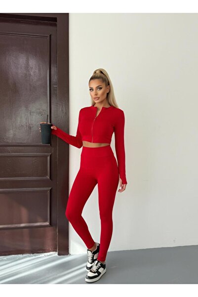 Edsfash Premium 2’li Yoga Spor Takım – Tayt - Ceket