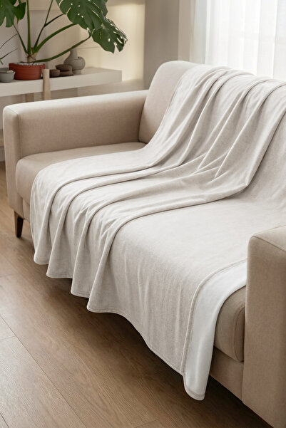 HAMUR İskandinav Yumuşak Dekoratif Koltuk Şalı 170x200 cm Çekyat Kanepe Koruy...