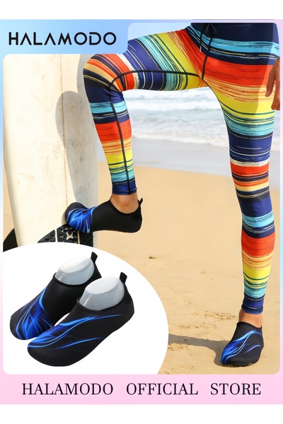 HALAMODO أحذية مائية، جوارب يوغا مائية، سريعة الجفاف، أحذية سباحة شاطئية، أحذ...