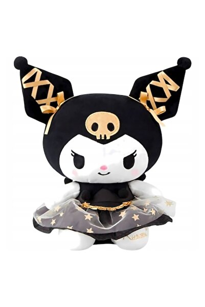 OEM Kuromi - Jucărie/Pernă, Negru cu Accente Aurii, 45 cm, Pluș Moale