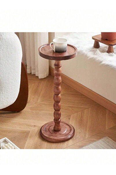 Mtanvxay طاولة جانبية خشبية داخلية وخارجية، مناسبة لأرائك نهاية الشرفات وغرف ...