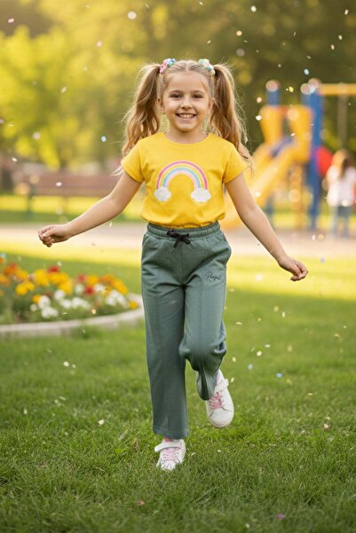 Fulla Moda Φούτερ για κορίτσια Çimalı Palazzo με ελαστική μέση