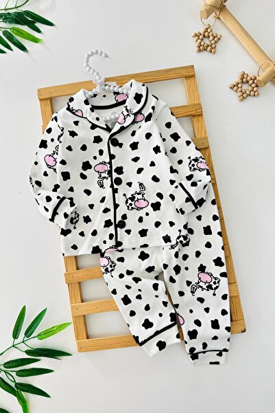 Minigimin Cicileri My Little One's Cicileri Cow B Printed Combed Cotton Unise...