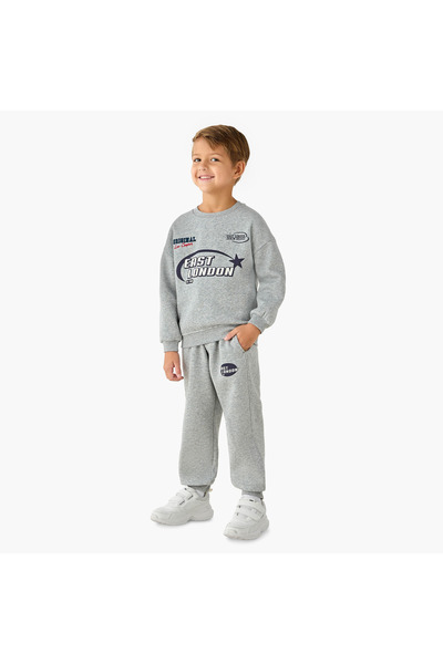 Lee Cooper Printed Sweatshirt and Joggers Set