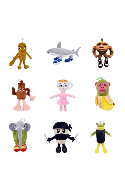 DrKala Breloc de pluș de colecție italian Brainrot, Tralalelo Tralala, 15 cm,...