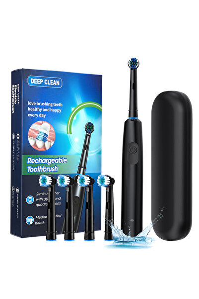 Choice7 black with box Intelligent Rotating Electric Toothbrush, Rechargeable...