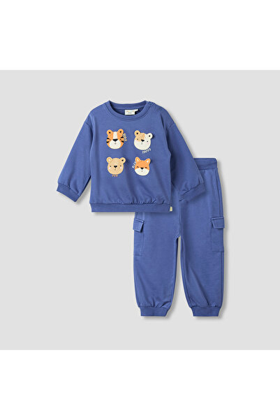 Juniors Animal Applique Sweatshirt and Joggers Set