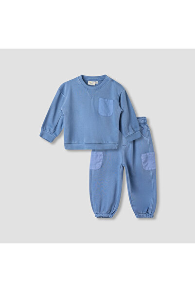 Juniors Solid Sweatshirt and Joggers Set