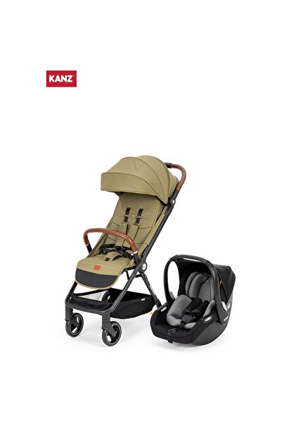 Kanz Instreet Autofold Katlanabilir Kabin Boy Travel Sistem Bebek Arabası Yeşil