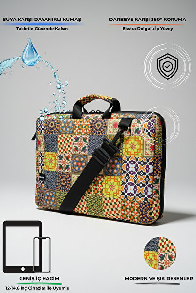Moserini Omuz Askılı, Çok Bölmeli iPad Pro 6.Nesil 12.9”/ 7.Nesil 13”/ Air M2...