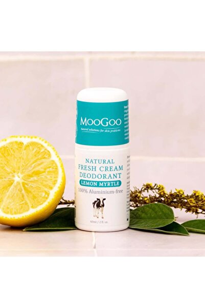MOOGOO Natural Deodorant Lemon Myrtle - Non-Irritating, Bicarb & Aluminium-Fr...