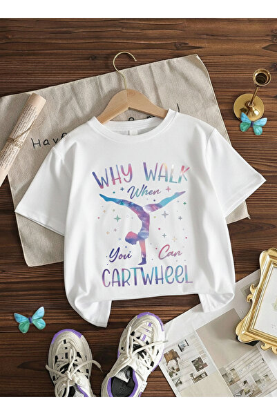 Let's Wear De ce să mergi cu imprimeu deplasare? bumbac 100%% u B guler rotun...