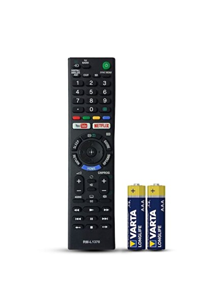 temix Telecomanda compatibila Sony, RM-L1370, TEMIX®, neagra, baterii incluse
