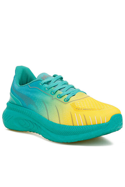 london Rag Women Gradient Flyknit Sneakers in Green