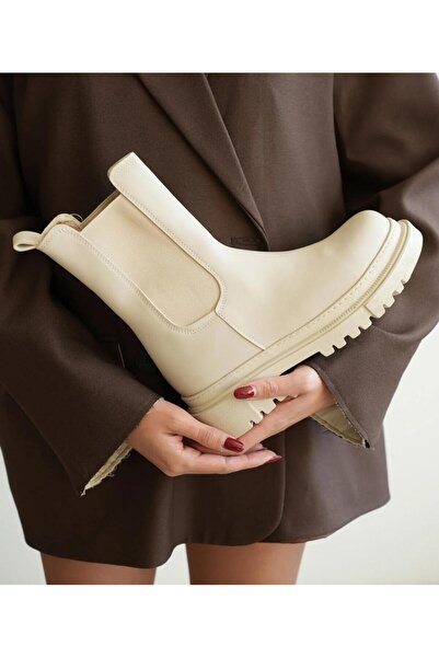 markasende Brand Sende Beige Thermo Non-Slip Side Zipperless