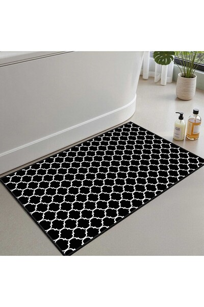 Monnhein Bath Mat, Soft Bathroom Rug, Non-Slip Dot Backing, Washable - 60X100