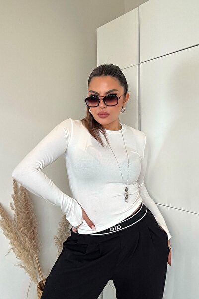 Sohotique By P basic Bluză cu încălțăminte cu degetele ecru