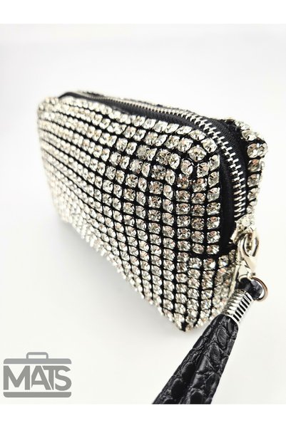 MATS ÇANTA Mats Stone Coated Small Purse Wallet Silver