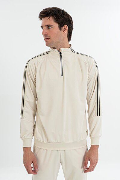 MARATON Comfort Men's Mock Neck Stone- Sweatshirt