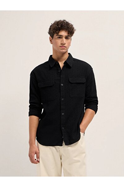 The Bear House Men's long Sleeve Shirt, breathable, soft comfort Fabric