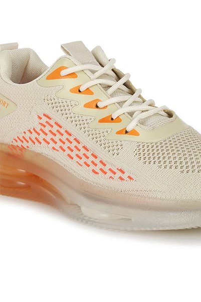 london Rag Men's Chunky Flyknit Men's Sneakers in Orange