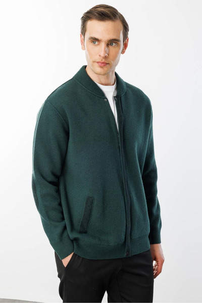 Desen معطف رجالي طويل الأكمام بتصميم بسيط - كاجوال وأنيق