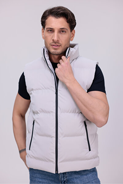 Gizrain Erkek Taş Nova Kumaş Şişme Yelek