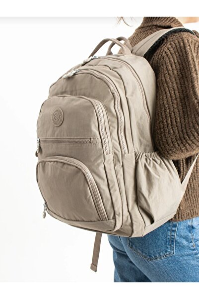 eflanmoda Rucsac pentru laptop, unisex, cu mai multe compartimente, din mater...