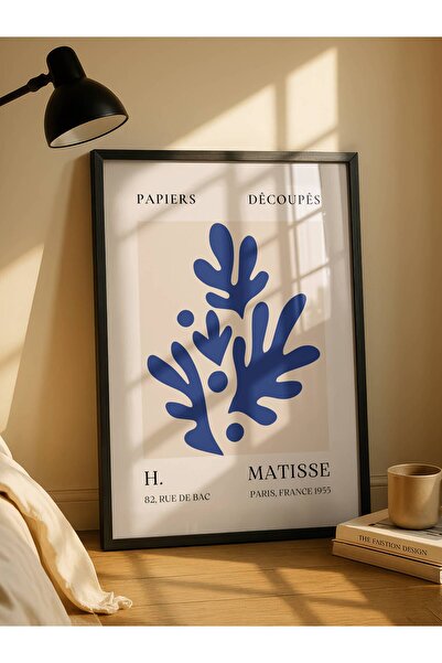 fuart.co Matisse Mercan Lacivert Matisse Sanat Sanat Posteri, Modern Poster, ...