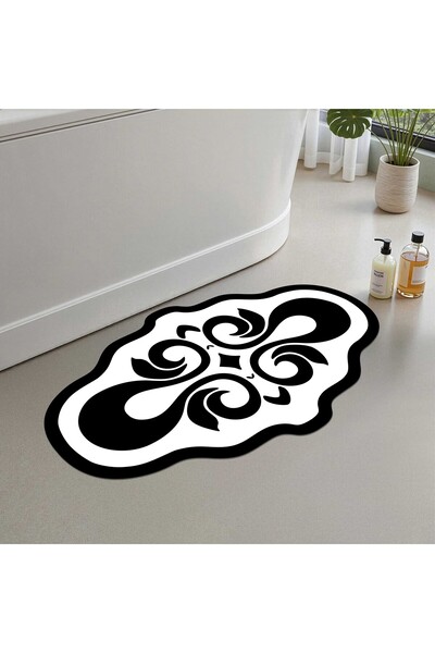 Monnhein Bath Mat, Soft Bathroom Rug, Non-Slip Dot Backing, Washable - 60X100