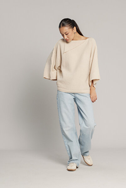 Nisan Collar detail knitted sweater